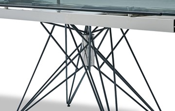 Кухонный стол раскладной T-041 (140) прозрачный в Стерлитамаке - предосмотр 2