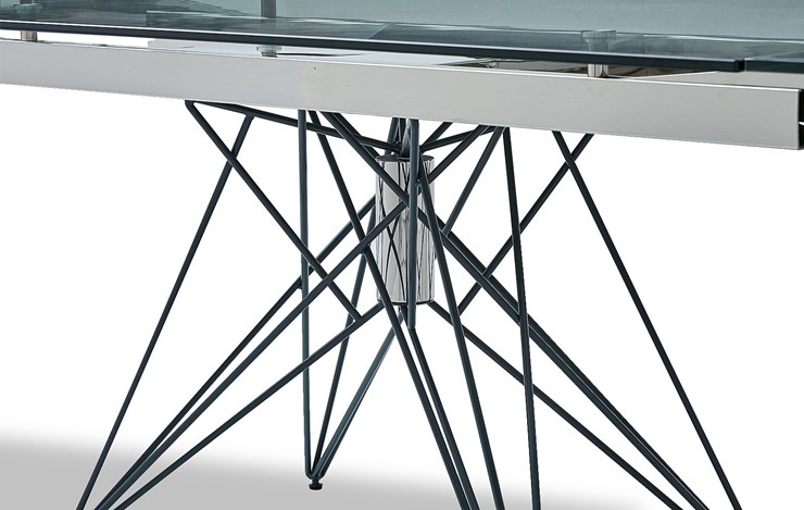 Кухонный стол раскладной T-041 (140) прозрачный в Стерлитамаке - изображение 2