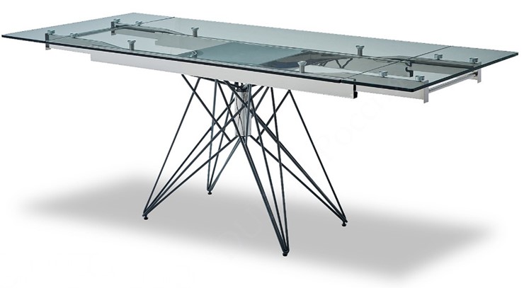 Кухонный стол раскладной T-041 (140) прозрачный в Стерлитамаке - изображение 3
