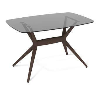 Кухонный стол SHT-ТT26 118/77 стекло/SHT-TU30-2 / SHT-A30 коричневый в Стерлитамаке