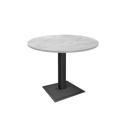 Кухонный обеденный стол SHT-TU5-BS1 / SHT-TT 90 ЛДСП (бетон чикаго светло-серый/черный) в Стерлитамаке - изображение