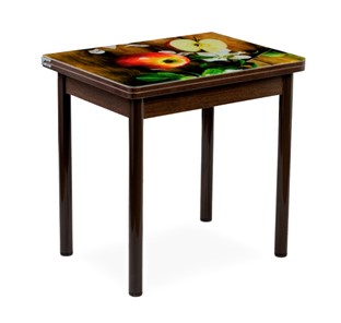 Кухонный пристенный стол СПА-07 СТФ, венге/фотопечать дерево/опоры прямые коричневый в Стерлитамаке - предосмотр