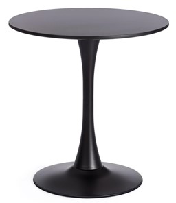 Кухонный обеденный стол TULIP 70 (mod. 46) металл/мдф, 70х70х75 Black (черный) арт.19705 в Уфе