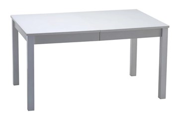 Кухонный стол раскладной Нагано-2 стекло белое opti (хром-лак) 1 в Уфе