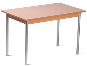 Стол для столовой, ЛДСП Бук/Металлик в Уфе