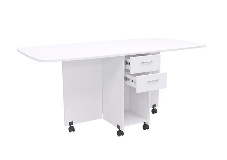 Кухонный стол 1-6702, Белый в Стерлитамаке - изображение 1