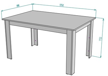 Обеденный стол T37, Белый в Стерлитамаке - предосмотр 1