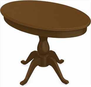 Кухонный раскладной стол Фабрицио-1 исп. Эллипс, Тон 2 Покраска + патина с прорисовкой (на столешнице) в Салавате