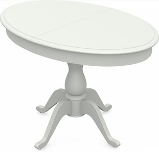 Кухонный стол раздвижной Фабрицио-1 исп. Эллипс, Тон 9 Покраска + патина с прорисовкой (на столешнице) в Салавате