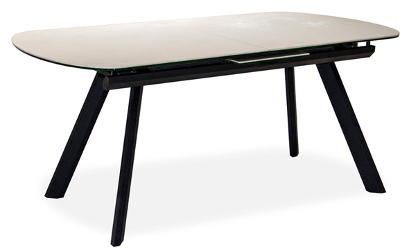 Кухонный стол раздвижной Шамони 3CQ 180х95 (Oxide Avorio/Графит) в Уфе - изображение