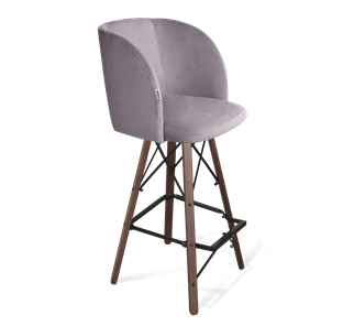 Барный стул SHT-ST33 / SHT-S80 (сиреневая орхидея/темный орех/черный) в Стерлитамаке