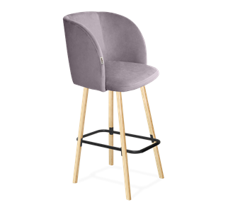 Барный стул SHT-ST33 / SHT-S94 (сиреневая орхидея/прозрачный лак/черный муар) в Стерлитамаке