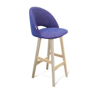 Барный стул SHT-ST34 / SHT-S65 (синий мираж/прозрачный лак) в Стерлитамаке