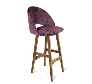 Барный стул SHT-ST34 / SHT-S65 (вишневый джем/дуб брашированный коричневый) в Стерлитамаке