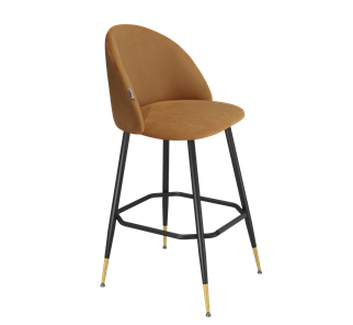 Барный стул SHT-ST35 / SHT-S148 (горчичный/черный муар/золото) в Уфе