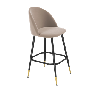 Барный стул SHT-ST35 / SHT-S148 (латте/черный муар/золото) в Стерлитамаке