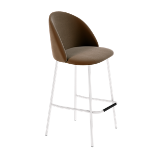 Барный стул SHT-ST35 / SHT-S29P (кофейный ликер/белый муар) в Стерлитамаке