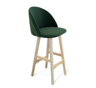 Барный стул SHT-ST35-2 / SHT-S65 (лиственно-зеленый/прозрачный лак) в Стерлитамаке