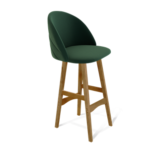 Барный стул SHT-ST35-2 / SHT-S65 (лиственно-зеленый/светлый орех) в Стерлитамаке