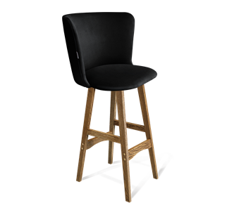 Барный стул SHT-ST36 / SHT-S65 (ночное затмение/дуб брашированный коричневый) в Стерлитамаке