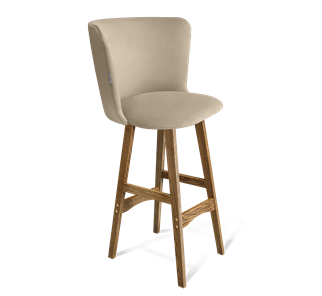 Барный стул SHT-ST36 / SHT-S65 (ванильный крем/дуб брашированный коричневый) в Стерлитамаке