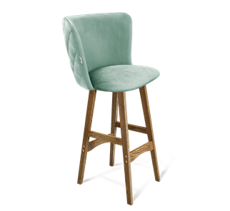 Барный стул SHT-ST36-3 / SHT-S65 (нежная мята/дуб брашированный коричневый) в Стерлитамаке