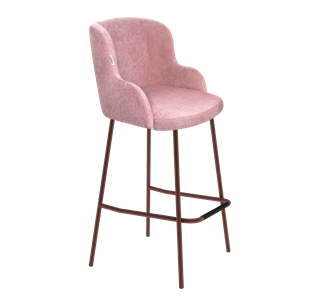 Барный стул SHT-ST39 / SHT-S29P (пыльная роза/медный металлик) в Стерлитамаке