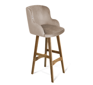 Барный стул SHT-ST39 / SHT-S65 (латте/дуб брашированный коричневый) в Стерлитамаке