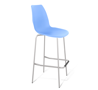 Барный стул SHT-ST29/S29 (голубой pan 278/хром лак) в Стерлитамаке - предосмотр