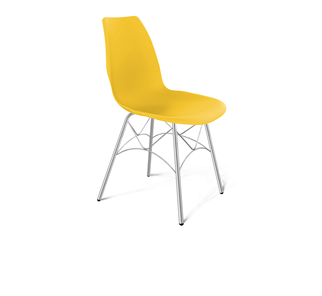 Обеденный стул SHT-ST29/S107 (желтый ral 1021/хром лак) в Салавате