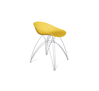 Кухонный стул SHT-ST19/S112 (желтый/хром лак) в Уфе