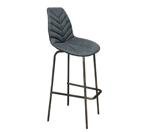 Барный стул SHT-ST29-C4/S29 (графит/черный муар/золотая патина) в Стерлитамаке - изображение