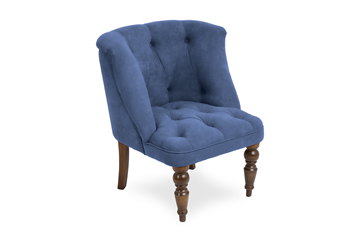 Мягкое кресло Бриджит синий ножки коричневые в Стерлитамаке - предосмотр 1