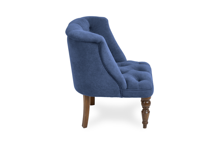 Мягкое кресло Бриджит синий ножки коричневые в Уфе - изображение 2