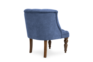 Мягкое кресло Бриджит синий ножки коричневые в Уфе - предосмотр 3