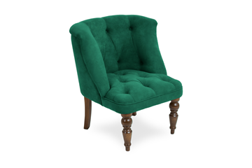 Кресло Бриджит зеленый ножки коричневые в Уфе