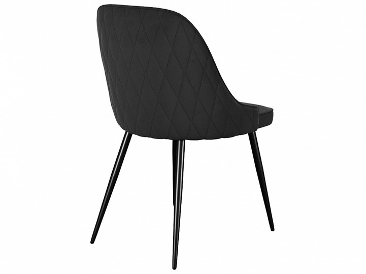 Мягкий стул 256, микровелюр К21 черный, ножки черные в Стерлитамаке - изображение 1