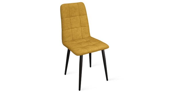 Кухонный стул Аспен К1С (Черный муар/Микровелюр Duna Curcuma) в Стерлитамаке - изображение