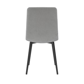 Обеденный стул Белла, велюр тенерифе грей/Цвет металл черный в Уфе - предосмотр 3
