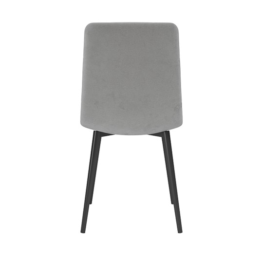 Обеденный стул Белла, велюр тенерифе грей/Цвет металл черный в Салавате - изображение 3