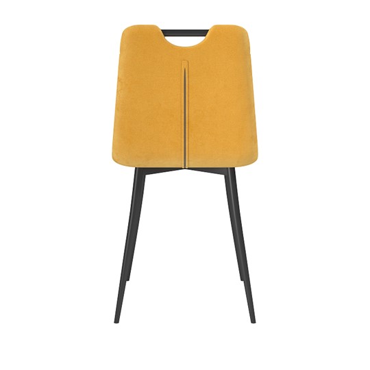Обеденный стул Брандо, велюр тенерифе куркума/Цвет металл черный в Стерлитамаке - изображение 3