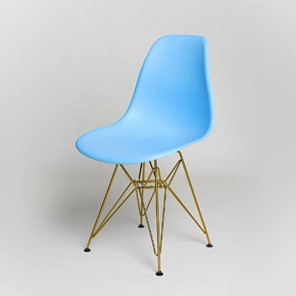 Обеденный стул DSL 110 Gold (голубой) в Стерлитамаке - предосмотр
