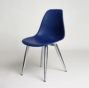 Обеденный стул DSL 110 Milan Chrom (темно-синий) в Уфе