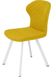 Кухонный стул Марио (Желтый Т182/ноги белые) в Салавате