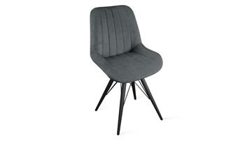 Обеденный стул Марвел Исп. 2 К3 (Черный муар/Микровелюр Jercy Graphite) в Стерлитамаке