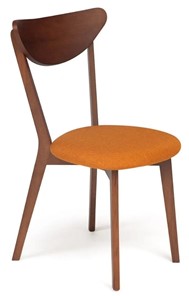 Кухонный стул MAXI (Макси), бук/ткань 86x48,5x54,5 Оранжевый/коричневый (2 шт) арт.10467 в Стерлитамаке - предосмотр
