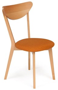 Кухонный стул MAXI (Макси), бук/ткань 86x48,5x54,5 Оранжевый/натуральный бук арт.19592 в Уфе