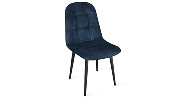 Кухонный стул Райс К1С (Черный муар/Микровелюр Wellmart Blue) в Стерлитамаке