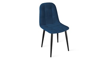 Кухонный стул Райс К1С (Черный муар/Велюр Confetti Blue) в Стерлитамаке - предосмотр