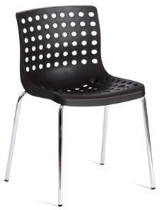 Обеденный стул SKALBERG (mod. C-084-A) 46х56х79 Black (черный) / Chrome (хром) арт.19799 в Уфе